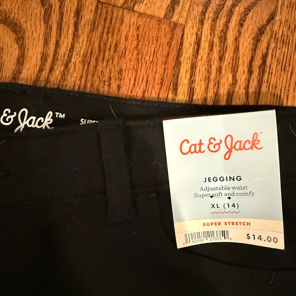 Cat & Jack Black Jegging new - Picture 2 of 2